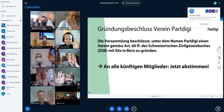 Gründung Verein Parldigi