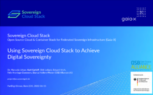 Präsentation der OSB Alliance zu Sovereign Cloud Stack
